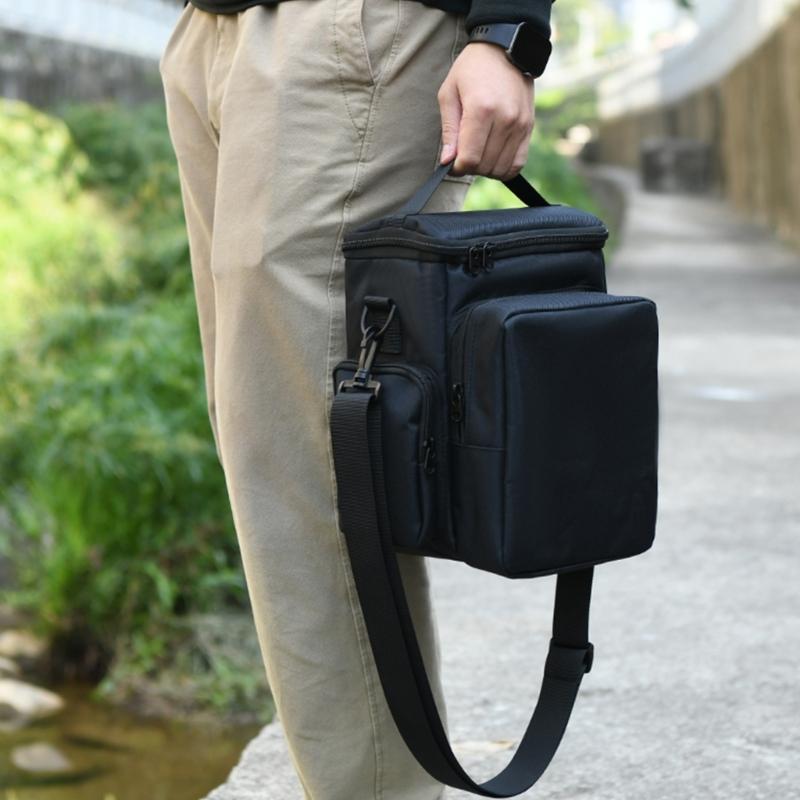 EVA Wireless Microphones Storage Case Shockproof Dropproof Mics Bag with Convenient Handle and Shoulder Strap