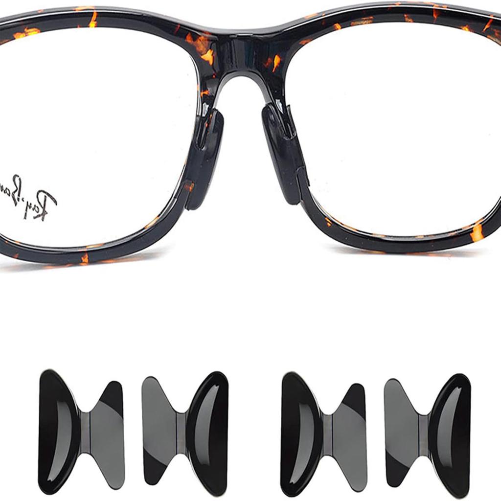 5Pairs Glasses Nose Pads Adhesive Silicone Nose Pads Non-slip Clear Thin Nosepads For Glasses Eyeglasses Sunglasses