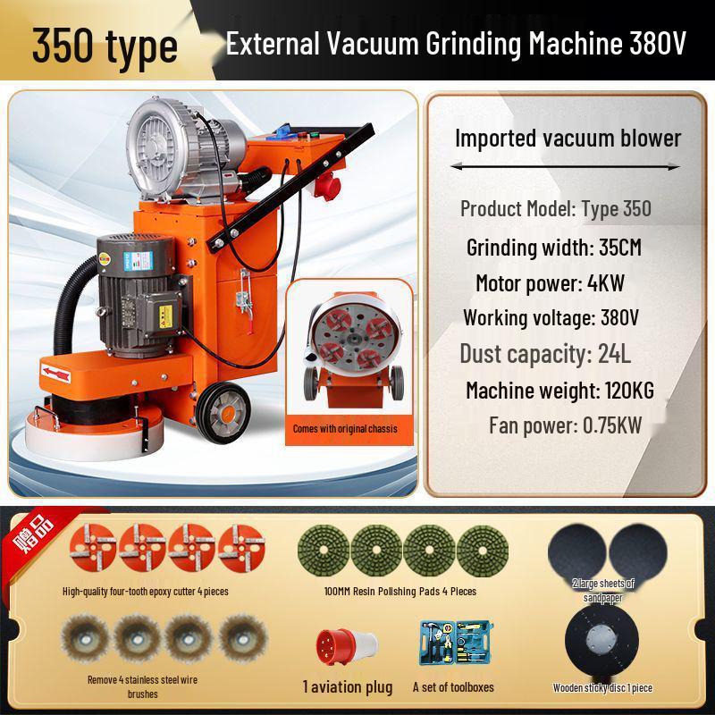 Shanghai Dust-Free Epoxy Floor Grinder: Concrete, Cement, Pavement, Paint Stripper, Terrazzo Polisher