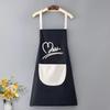 Korean Style Waterproof Stain-Resistant Cooking Apron with Print Logo