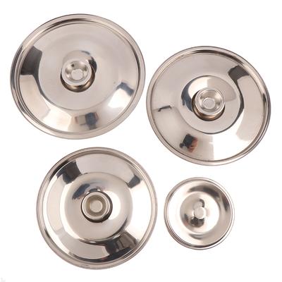 10-26cm kulaté víko na hrnec, zahušťovací kryt z nerezové oceli, náhradní univerzální kuchyňské víko na jídlo, kuchyňské potřeby