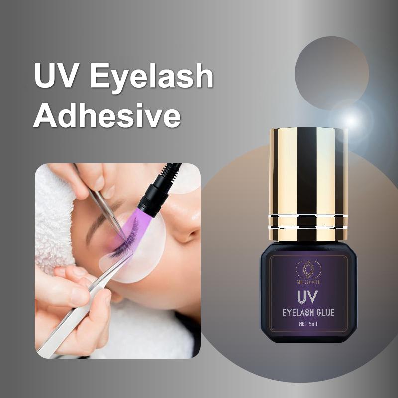 5Ml Uv Glue Adhesive For Eyelash Extensions 1S Fast Drying Strong False Eye Lash Extension Glue Long Lasting Uv Eyelash Glue