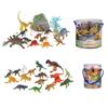 Dinosaur Model Toy Set Jurassic Plastic Tyrannosaurus Rex 17 Pieces Included!
