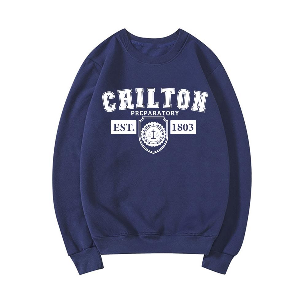 Chilton Academy Sweatshirt Stars Hollow Sweater Unisex Long Sleeve Crewneck Sweatshirts Dragonfly Inn Graphic Hoodies Women Tops S