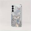 Kristallschmetterling Muster Glas Handyhülle geeignet für Samsung Galaxy S26 S25 S24 S23 S22 S20FE/Ultra/Plus Anti-Fall Rückabdeckung