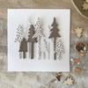 Albero di Natale in legno di cedro, fustella per album di ritagli fai da te, carta per biglietti