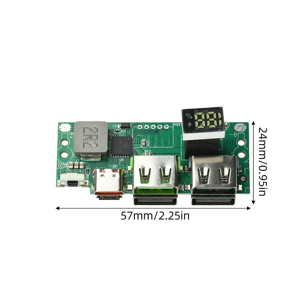 Digital Display Lithium Battery Fast Charging Module IP5356 Type-C Micro USB PD/QC 22.5W Super Fast Charging Board