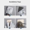 Hair Dryer Holder Wall Mounted Nail Free No Drilling Blower Organizer Stainless Steel Spiral Stand For Bathroom Shelf Storage