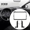 ABS Plastic Dash Mount 9 Inch Radio Kit for Toyota 2009 Prado 120, Car Stereo Installation Double Din Trim Fascia Panel with Mounting Brackets Screws,