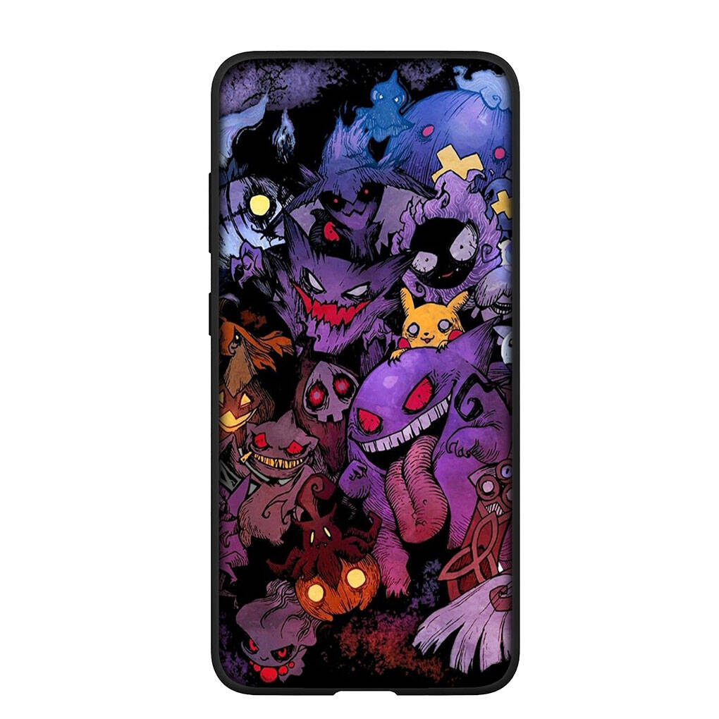 Pouzdro na telefon pro iPhone 17 16 15 Plus Xiaomi Poco F8 F7 X7 X6 M8 C85 C75 C71 Redmi Note 14 12 11 13 Pro Max A4 14C 13C 15C Pikachu Pokemon Gengar Kryt