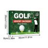 Golf Advent Calendar 2025, 24 Day Golf Ball Advent Calendar with Novelty Gifts, Sports Advents Calendar for Golfs Enthusiasts