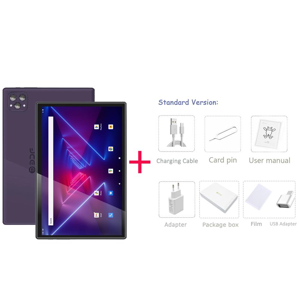 BDF Tablet PC 10.1 Inch Android 13 8GB RAM 256GB ROM 4G LTE Octa-core 8000mAh
