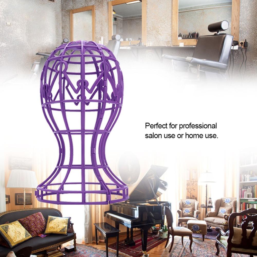 PP Foldable Wig Stand Foldable Design Wig Holder Stand Wig Hat Display Wig Display Stand  Home Use