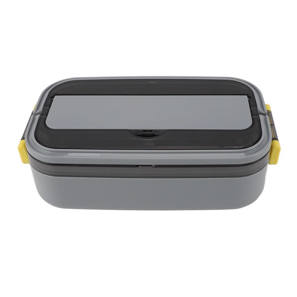 304 Stainless Steel Bento Box Adult Lunch Box Single Layer Microwave Safe Portable Split Bento Box for Students Office