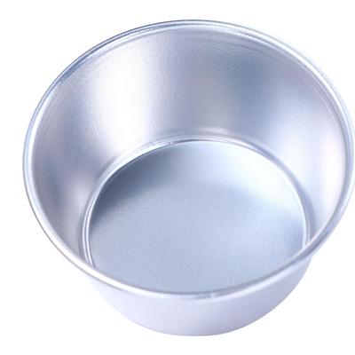 4Pcs Non-stick Round Aluminum Alloy Bakeware Tumblers Pudding Mould Egg Tart Mold Baking Tool Muffin Cup