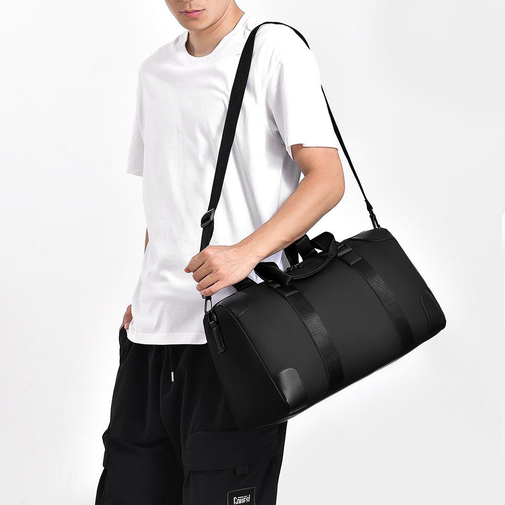 New fitness bag with large capacity dry wet separation for men, single shoulder crossbody bag, sports travel bag