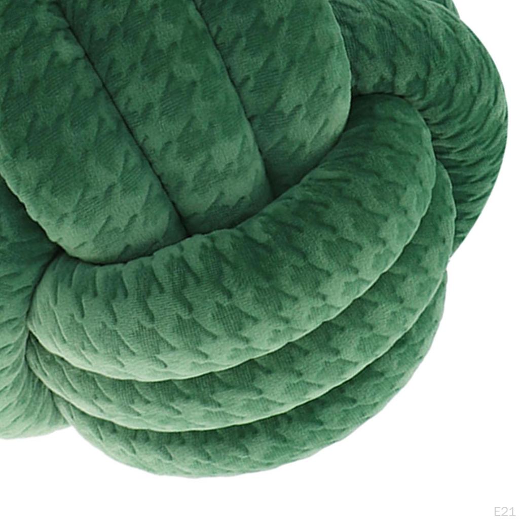Knot Pillow Ball Tlusté Pohodlné vázané polštáře pro domácí pohovku v obývacím pokoji Světle šedá