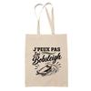 Tote Bag Beige I Can't I Have Bobsleigh I Can't Minimalist | Cotton Bag Fairtrade 180 G/m² 10 L Handles 70 Cm | Groceries Office