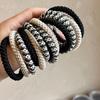 15pcs/set Braided Highly Elastic Hair Tie Durable Multi-colored Thick High Ponytail Rubber Band Headwear Hair Accessories