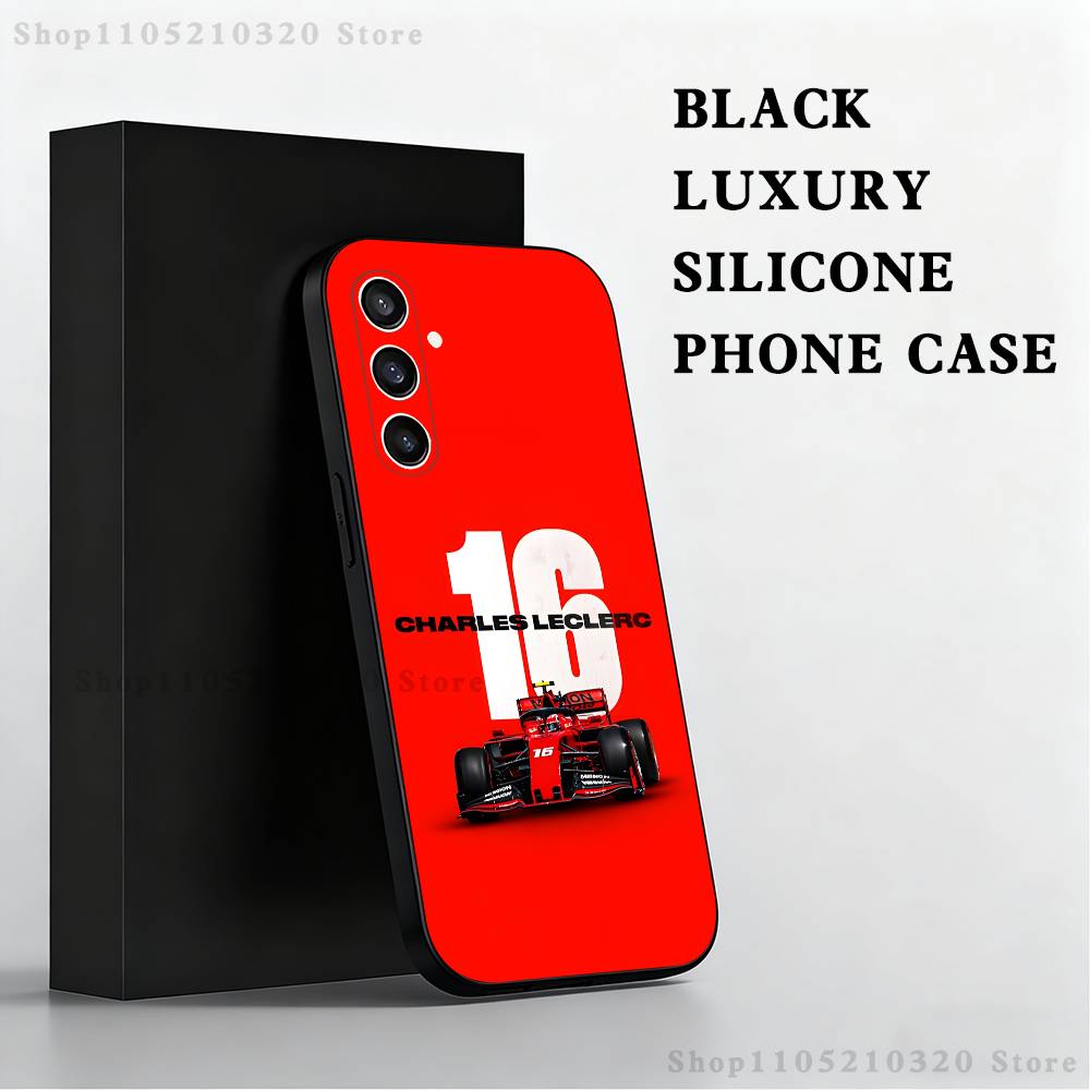 C-Charles L-Leclerc F-F1 16 Phone Case  For Samsung S 25,24,23,22,30,21,10,9,Ultra,Plus,Lite,FE,4,5 G Black Soft Case
