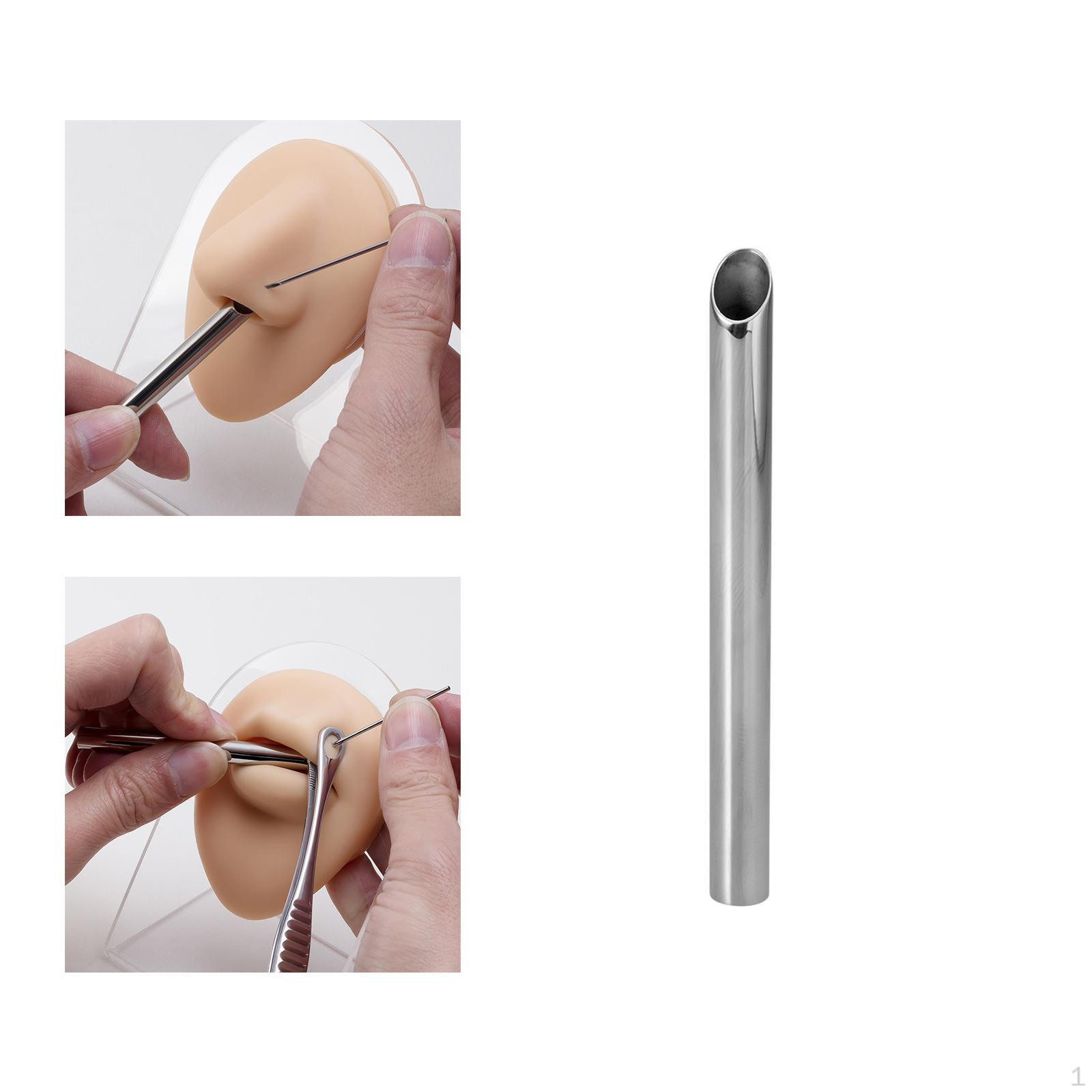 

Steel Piercing Receiver Tube Durable Body for Lip Eyebrow Inner diameter 6mm