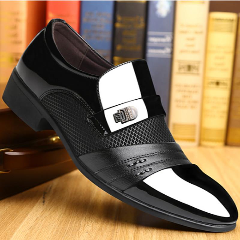 New Men's Shoes Business Formal Men's Leather Shoes Large Size British Casual Shoes Men's Footwear