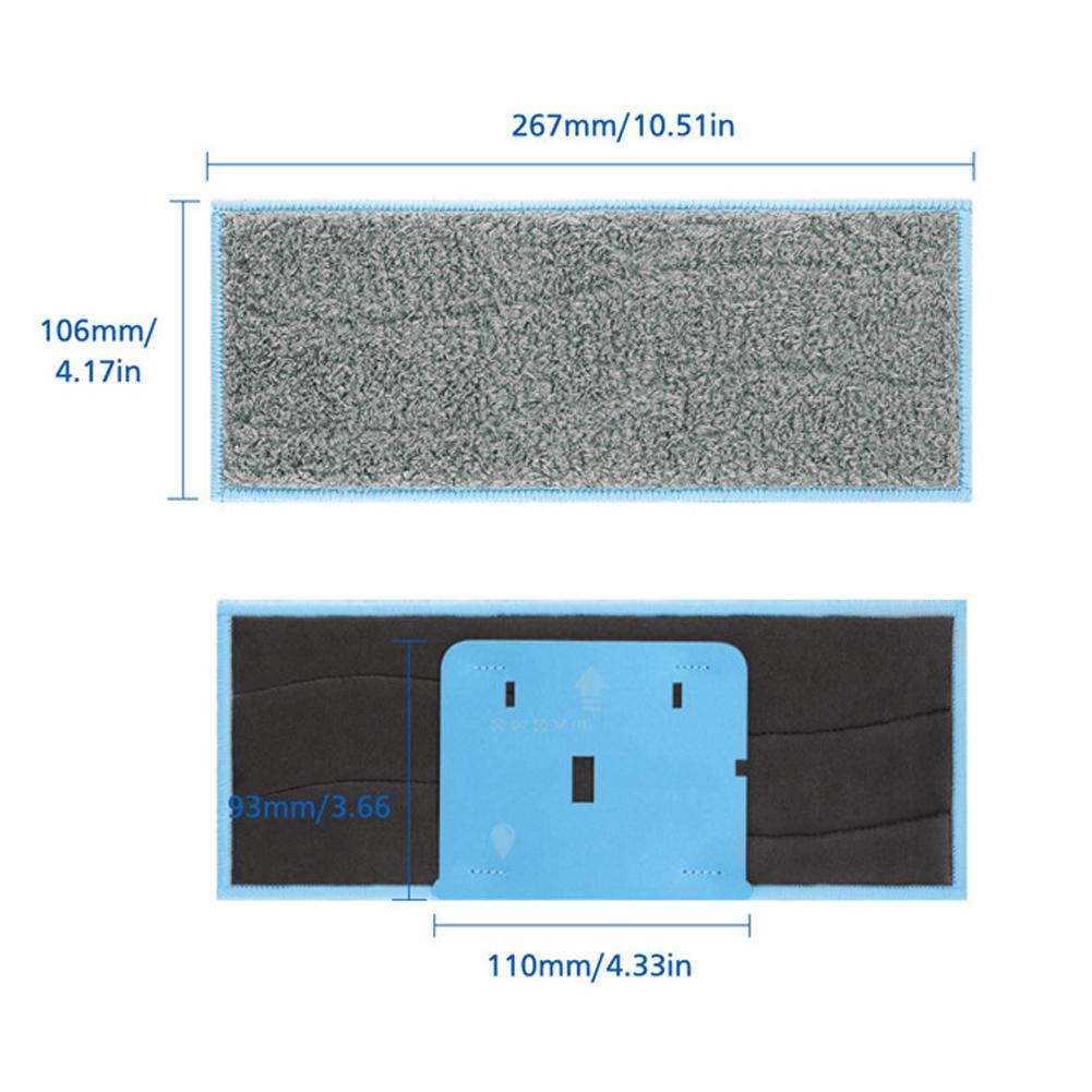 Robot Cleaner Mop Cloth Cleaning Mopping Cloth Replacement Parts Fit for Braava Jet M6Wet Mopping