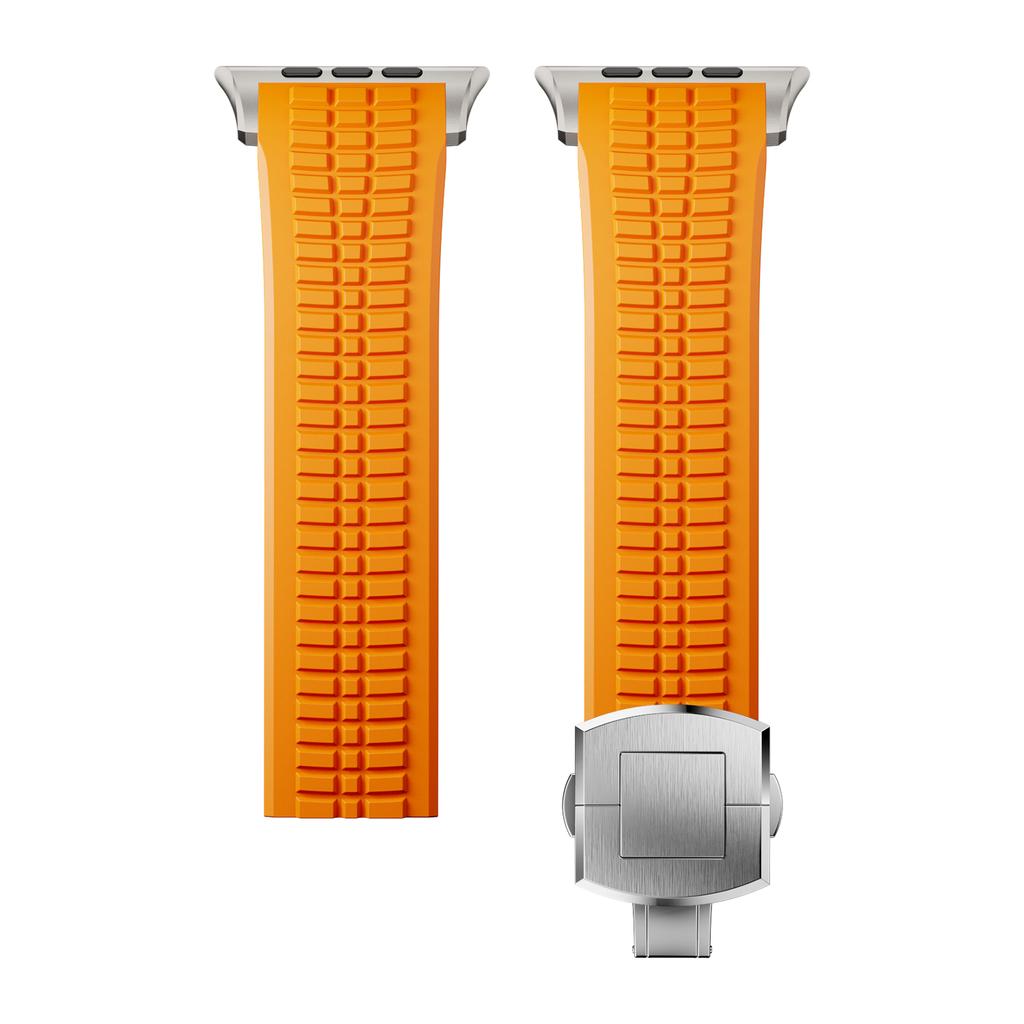 Men Bracelet for Apple Watch Ultra2 49mm Series 10 46mm Silicone Band Suitable Iwatch 7 8 9 45mm Se 4 5 6 44mm Adjustable Correa