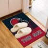 1PC Custom Name Football Helmet Theme Floor Mat Ideal for Living Room, Game Rooms, Office, Bedroom,Floor Mat Playful Design