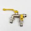Double Head Water Faucet Garden Irrigation Garden Watering Valve Switch Washing Machine Accessory Thread Alloy Sink Tap