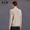 Antonio Men's 100% Cashmere Pineapple Stitch Drop Shoulder Sweater