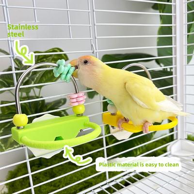 Bite Resistant Bird Perch Stand Non-slip Wear-resistant Paw Grinding Sticks Flower Decorative Parrot Biting Rod