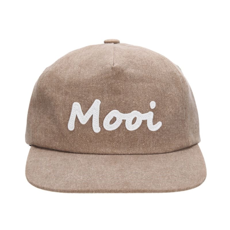 MooiHead Mooi Applique Pig Bio Ball Cap_Brown