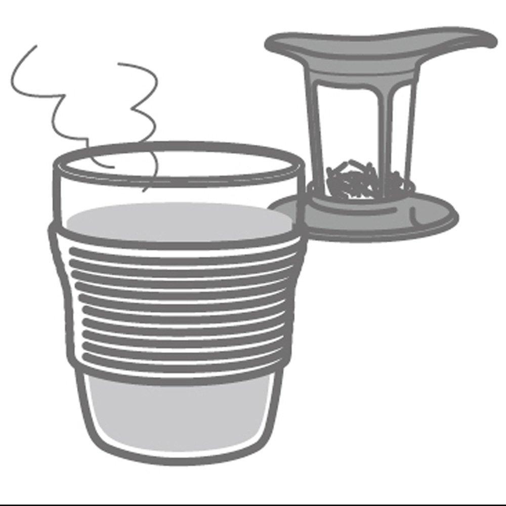 HARIO Handy Tea Maker, 200ml, Red, HDT-M-R