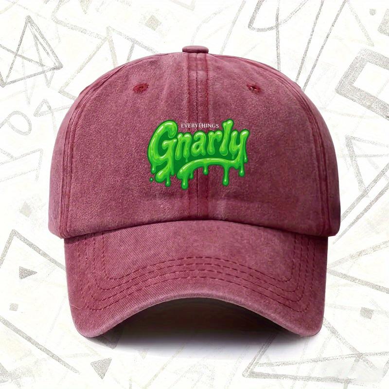 A Vintage Washed Hat Featuring Gnarly a Solid Baseball Cap Suitable for Both Men And Women Perfect for All Seasons And an Id