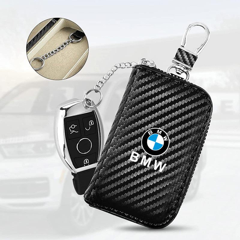 Custodia Porta Chiavi Auto in Pelle Fibra di Carbonio di Lusso Per BMW X1 X2 X3 X5 X4 X6 X7 G30 G20 G32 G11 G12 F40 F30 F20 F10 F34 F07