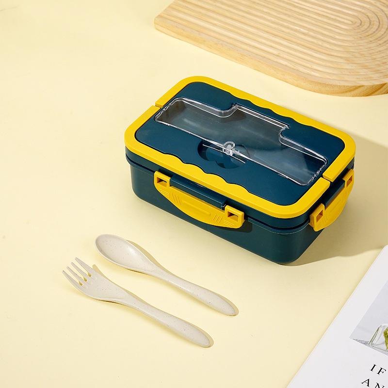 Wheat Straw Insulated Microwave-Safe Bento Lunch Box for Office & Students