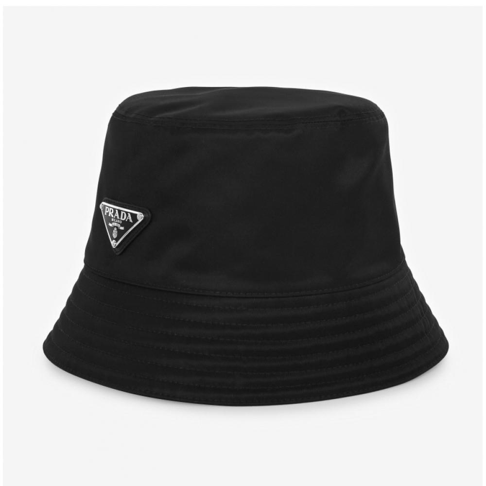 Prada Nylon Triangle Logo Bucket Hat 2hc137 2dmi F0002
