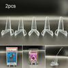 2pcs Display Stand Acrylic Material L:6.8x5.2CM S 3.6x2.7CM