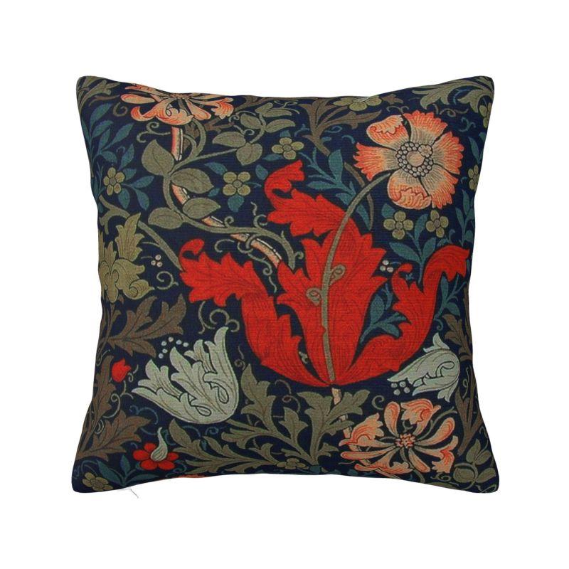 Vintage Floral Pattern By William Morris Cushion Cover Velvet Modern Throw Pillow Home Decoration