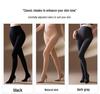 120D Velvet Plus Size Open Crotch Leggings - Bare Leg Look, Autumn/Winter Warm, Micro Fleece, High Elastic, Hip-Lifting, No Crotch Drop