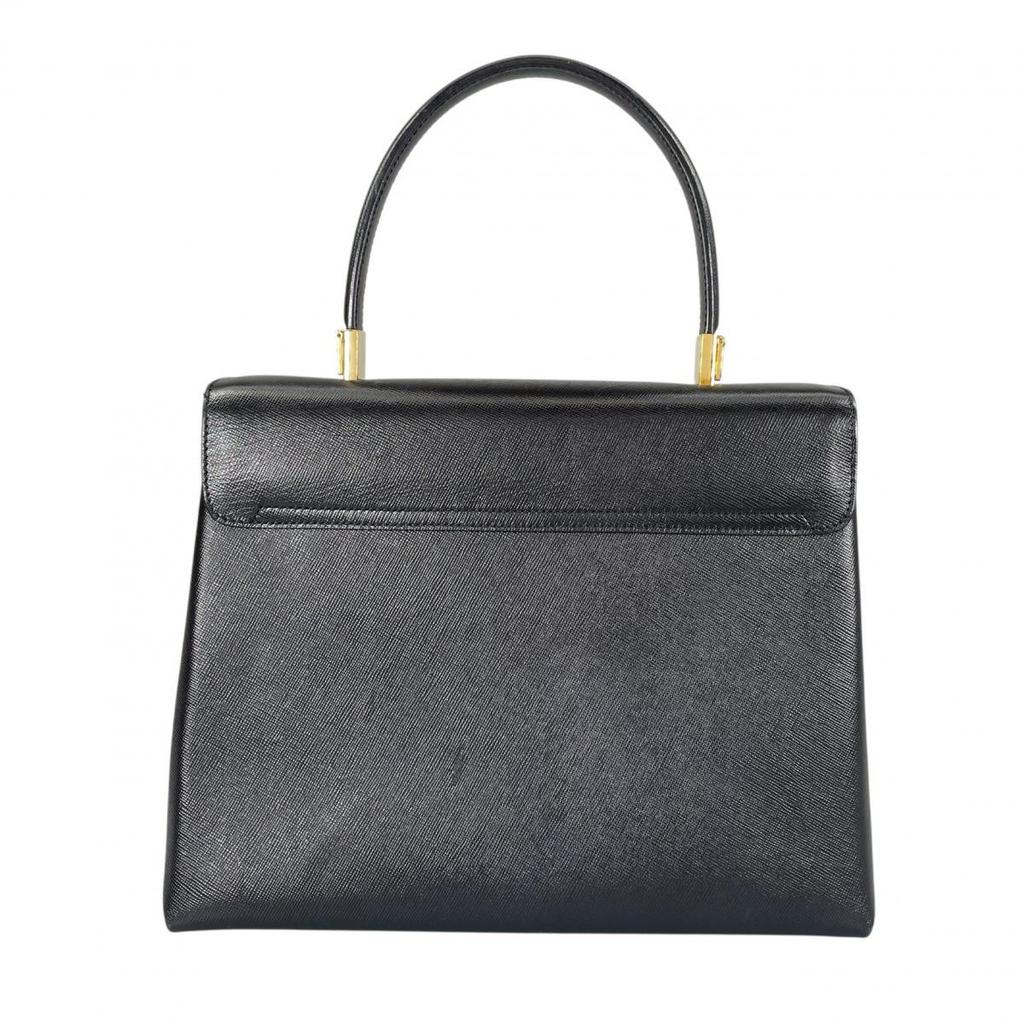 Salvatore Ferragamo 2WAYShoulder Bag Gancini Handbag leather black Women Used