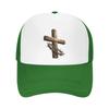 Rustic Faith Cross Thorn Emblem Mesh Baseball Cap Casual Hat Outdoor  For Womens Unisex FeUnisex