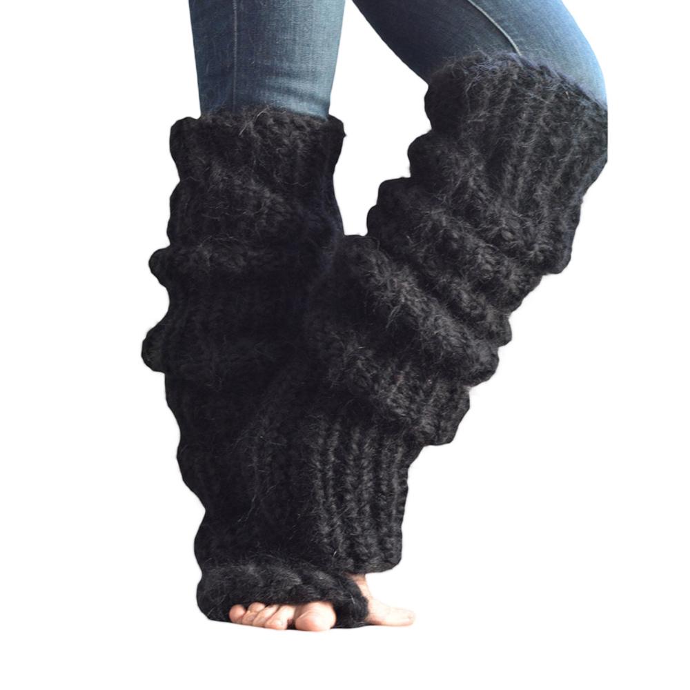 Șosete Lungi Tricotate Gothic Lolita Pufoase Accesorii Goth Acoperitori de Picior Mănuși de Modă Jambiere