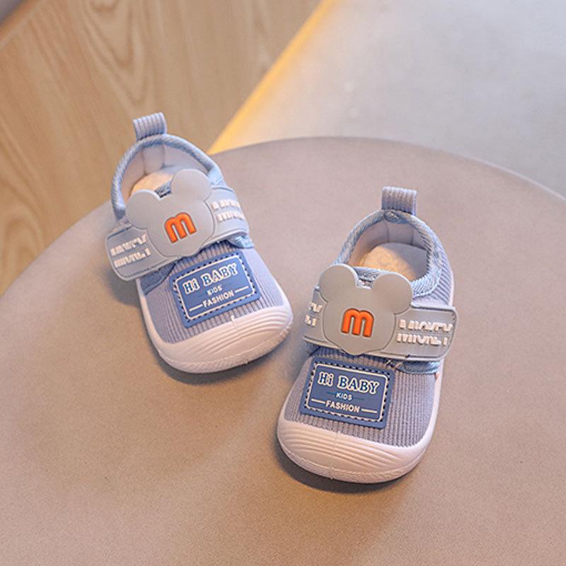 Cartoon Baby Call Shoes For Boys Girls Soft Sole Cotton Canvas Toddler Walkers For Summer Spring Fall