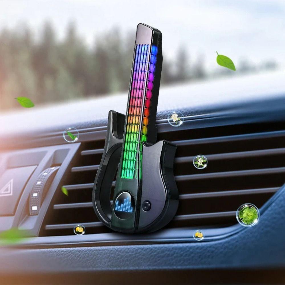 Music Rhythm Car Aromatherapy Colorful Car Vent Clip Car Air Outlet Freshener  Car Dashboard