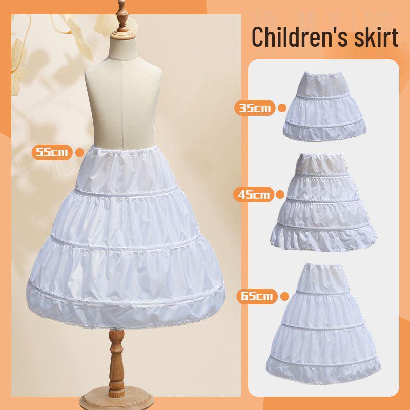 Adjustable Fishbone Support Petticoat for Girls' Lolita and Princess Dresses