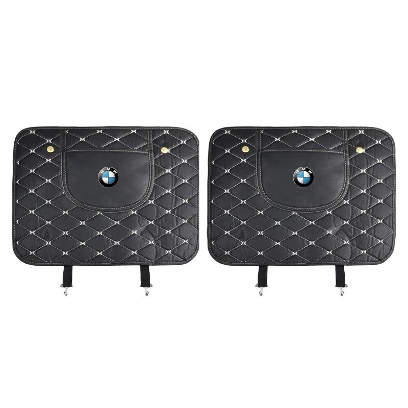 Car Anti-kick Pad Interior Pu Leather Auto Seat Back Protector Pads Anti Scratch For BMW M M3 M5 320 325 E28 E30 E34 E36 E39 E46