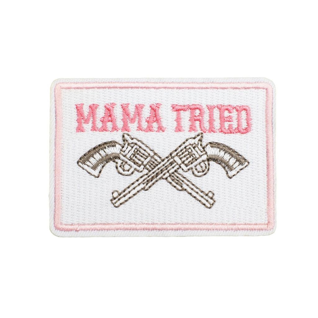 Western Denim Element Embroidery Chapter Square Computer Embroidery Cloth Sticker Double Gun Denim Patch Patch Ironing