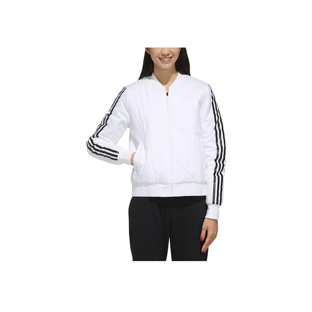 Adidas Neo Casual Comfortable Long Sleeve Jacket Cotton Women Jacket White EI4405